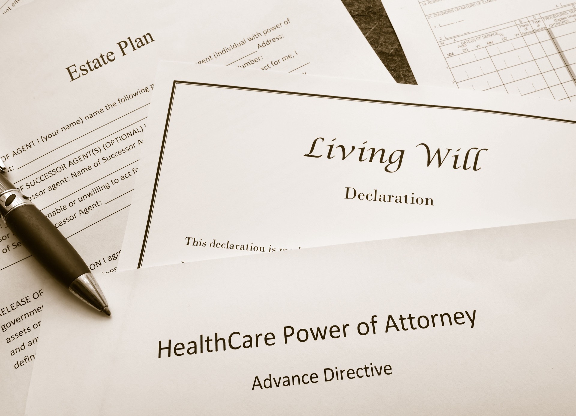 Legal and estate planning documents